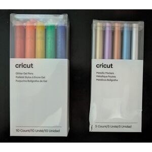 Set of 2 Cricut Pens: Glitter Gel and Metallic Markers
